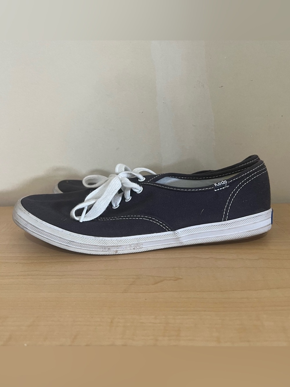 Keds Women's Canvas Sneakers in Navy with White Trim